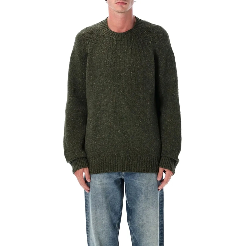 A.P.C. Pull Harris Crewneck Wool Jumper Green