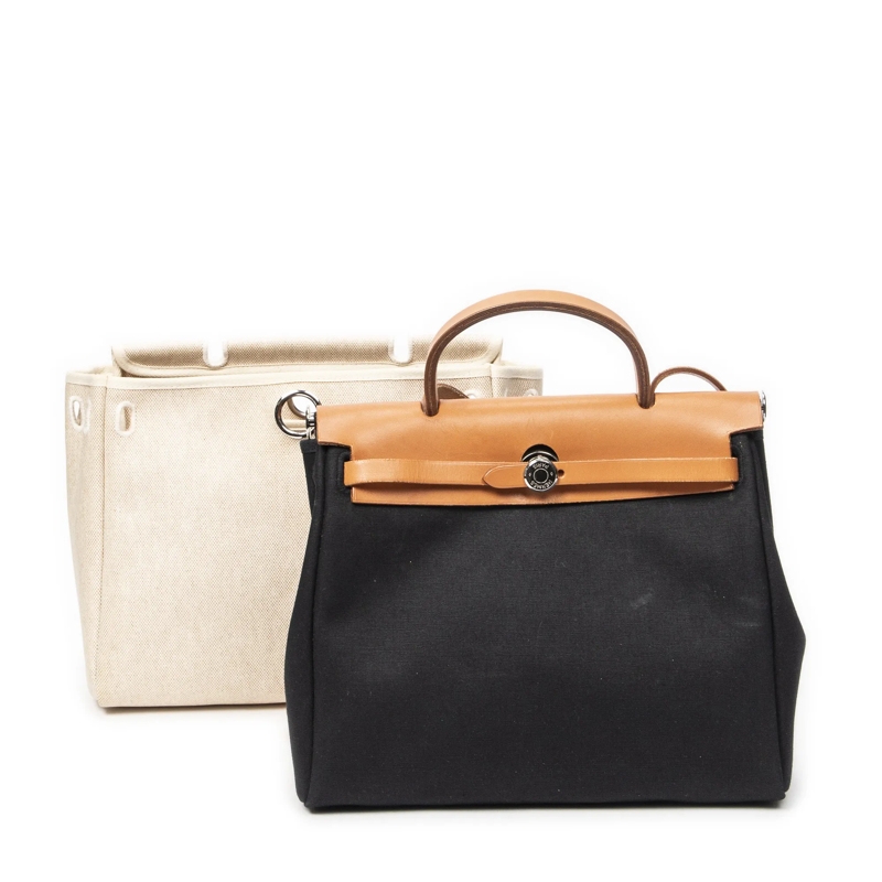 Hermès Crossbody Bag Herbag 2 in 1 PM beige