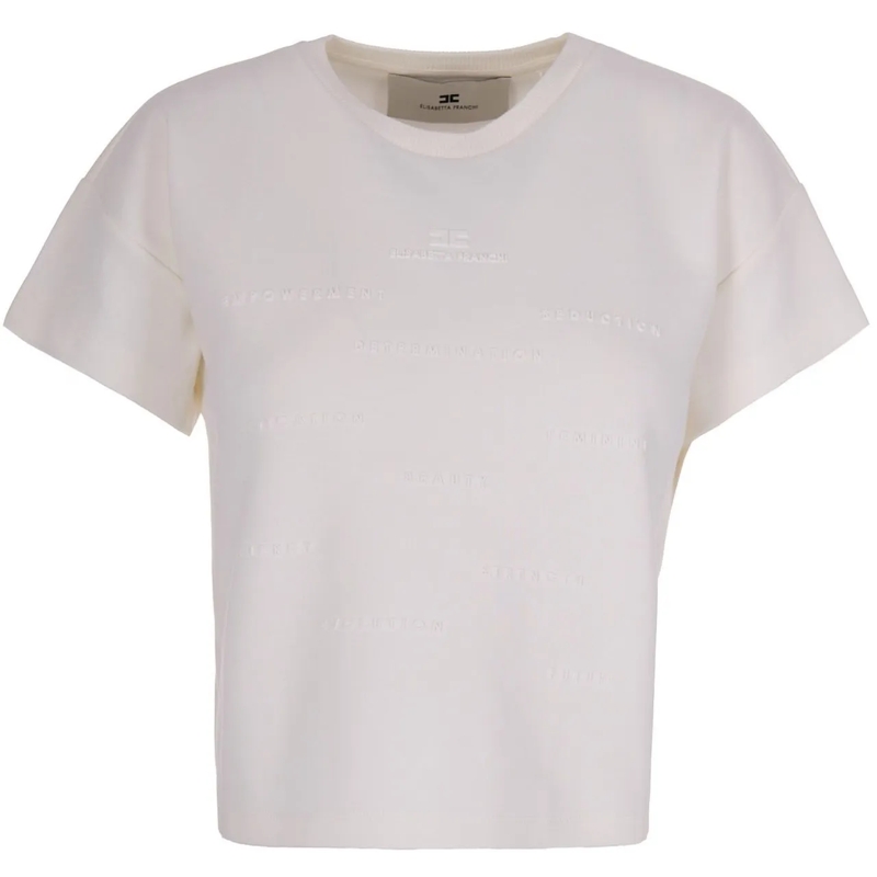 Elisabetta Franchi T-Shirt T-Shirts And Polos Gesso mehrfarbig