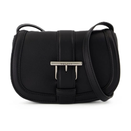 Alexander McQueen Schultertasche T-Bar Satchel Mini Purse - Leather - Black Black