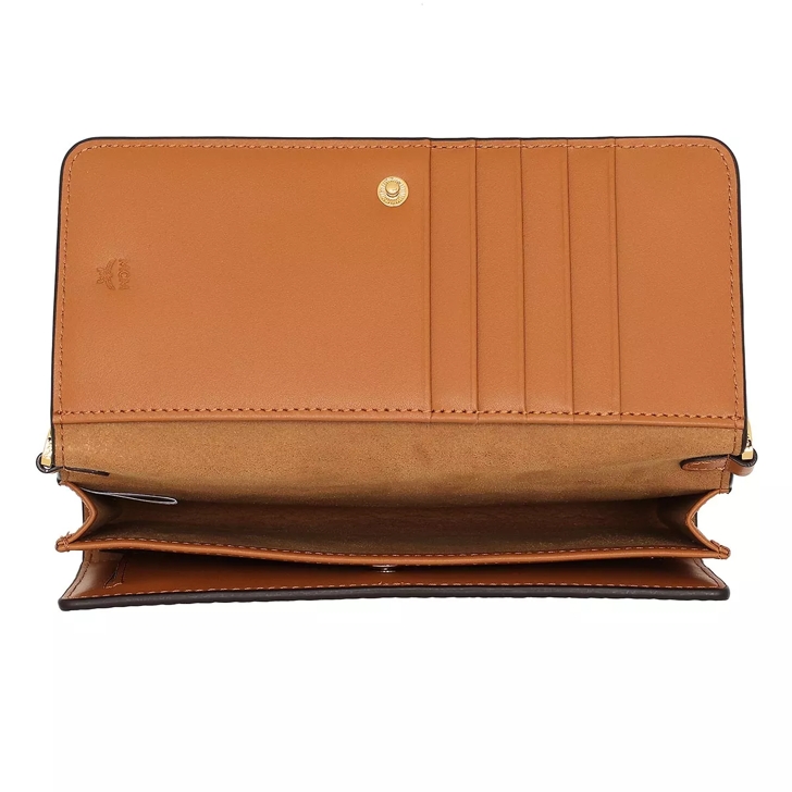 One Size Crossbody Phone Case in Visetos Original Cognac