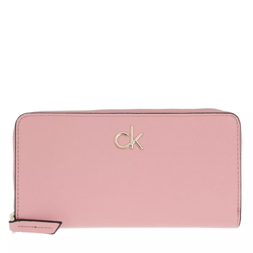 Calvin Klein Large Zip Around Wallet Shadow Rose Portafoglio con cerniera