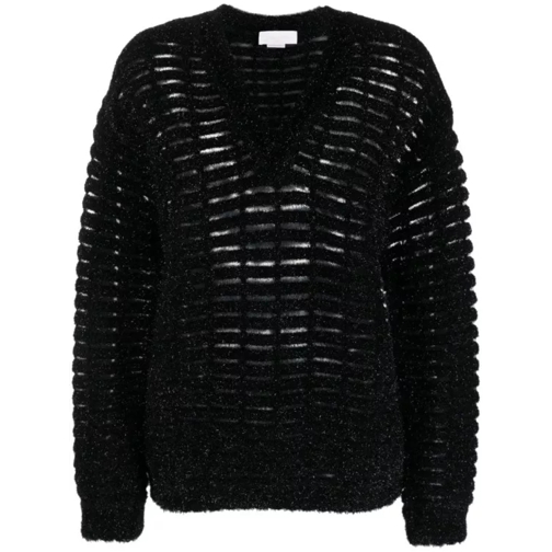 Genny Black Knitted Sweater Black Pull