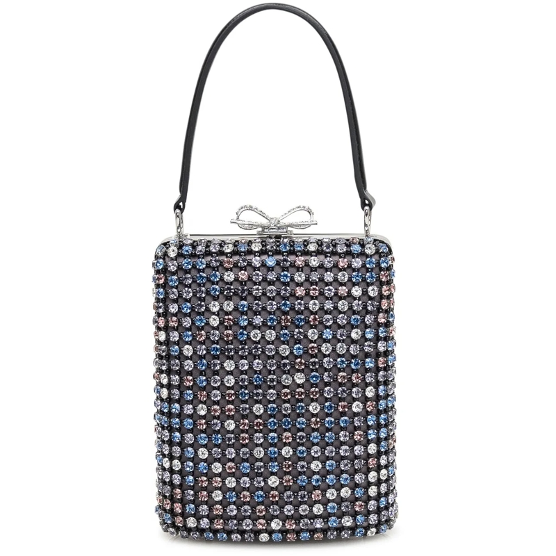 Self Portrait Tote Mini Bag con Cristalli mehrfarbig