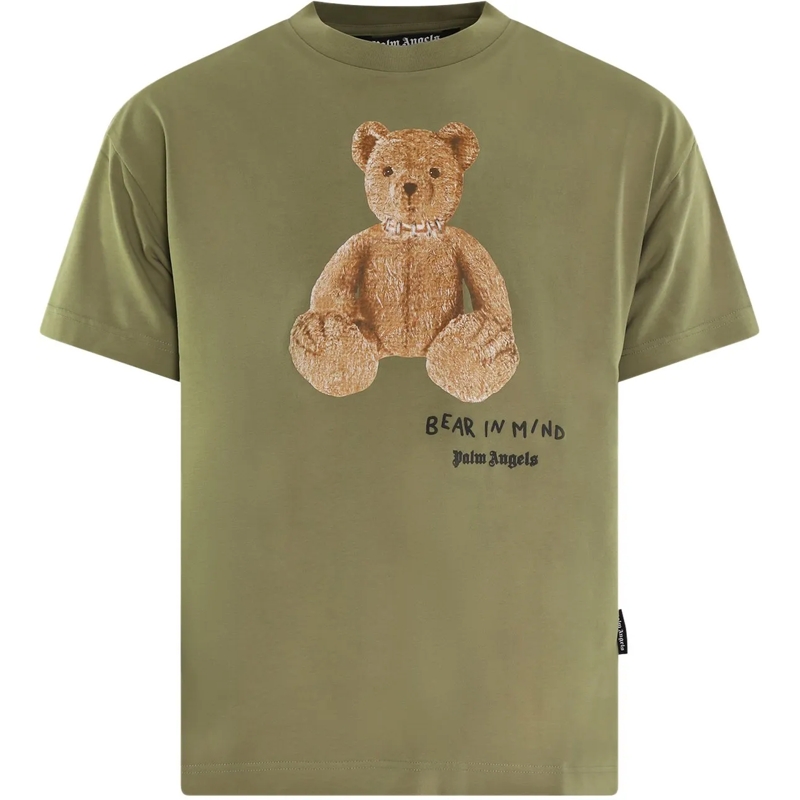 Palm Angels T-shirt Heren Bear in Mind T-Shirt Groen grün