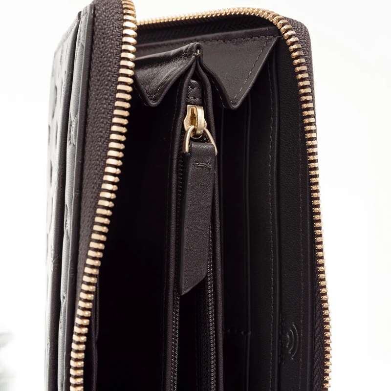 JOOP! Portemonnaie mit Zip-Around-Reißverschluss Leggero Stampa Yura Purse Lh12Z Darkbrown(Image 4)
