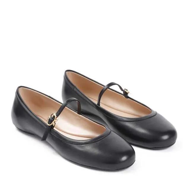 Gianvito Rossi Loafers & Ballerinas - Carla Ballerinas - Gr. 39,5 (EU) - in Schwarz - für Damen