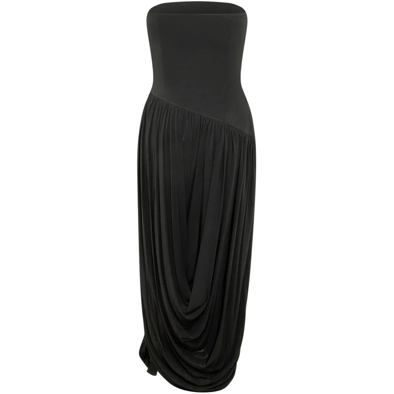 Salvatore Ferragamo Robe longue Abito Lungo Senza Spalline schwarz(Image 2)