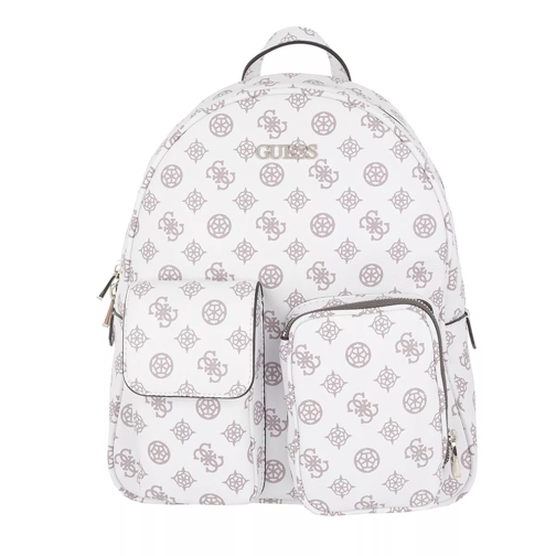Guess Utility Vibe Large Backpack White Rucksack
