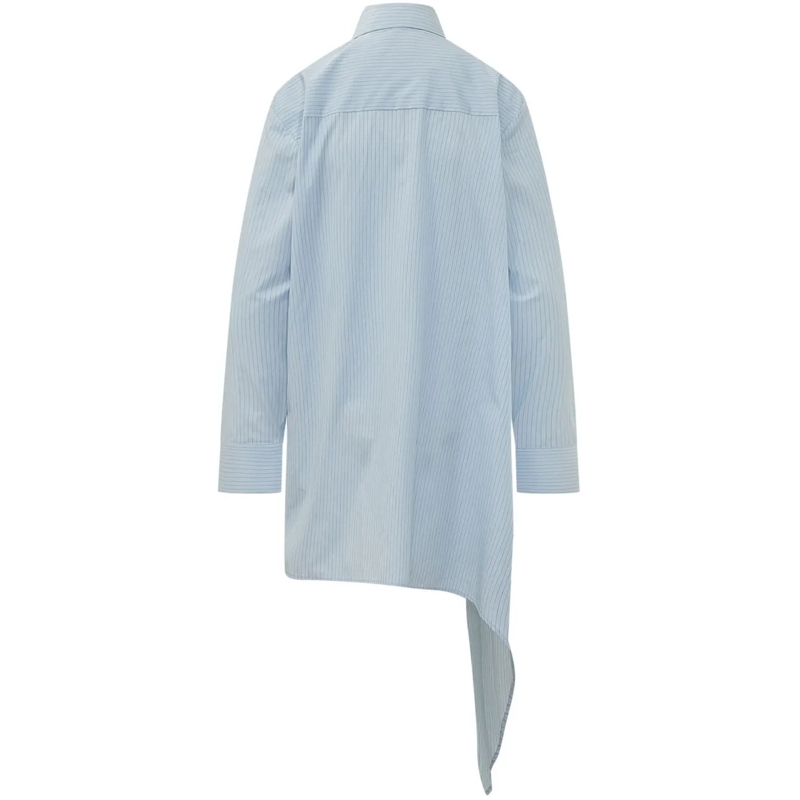 Off-White Midikleid Abito Camicia Asimmetrico hellblau(Image 2)