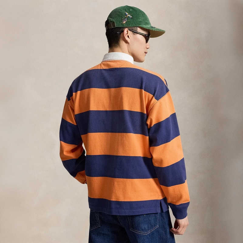 Polo Ralph Lauren Poloshirt Longsleeve aus Baumwolle orange(Image 8)