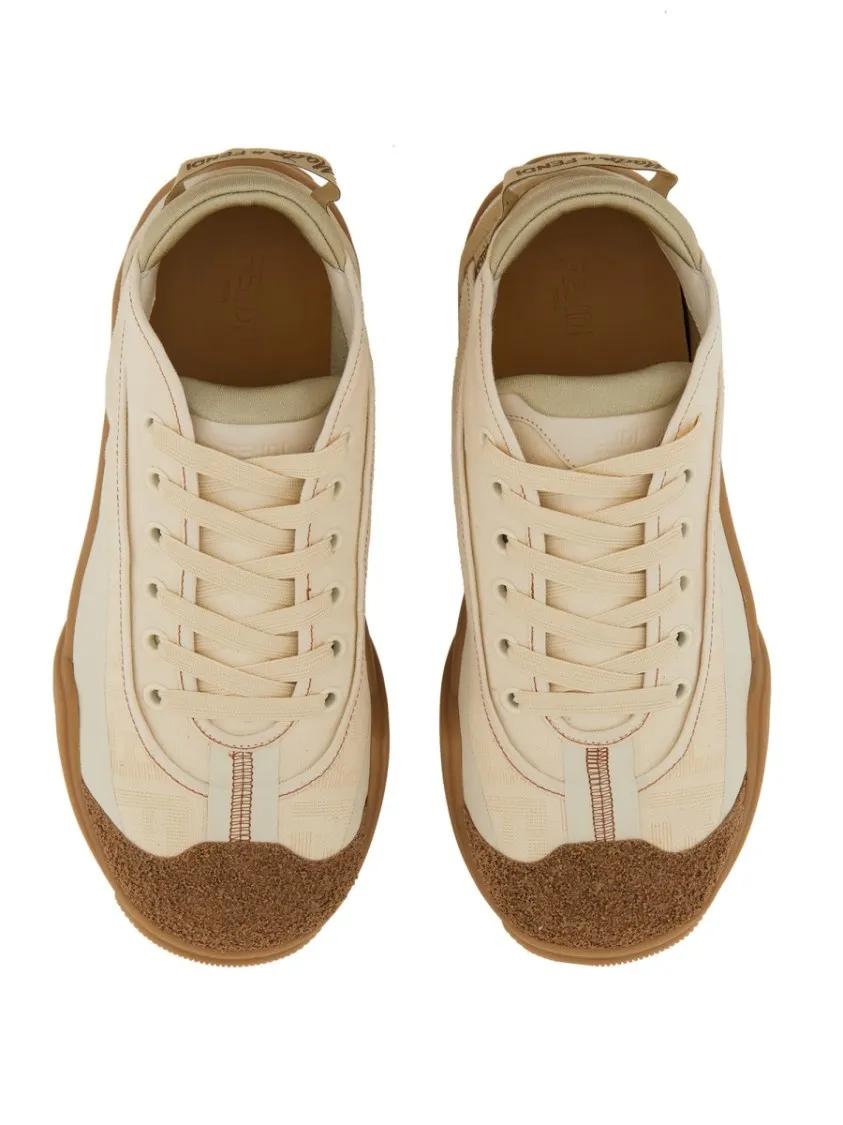 Thumbnail - Fendi Low-Top Sneaker - Lab Sneaker - Gr. 7 - in Weiß - für Damen