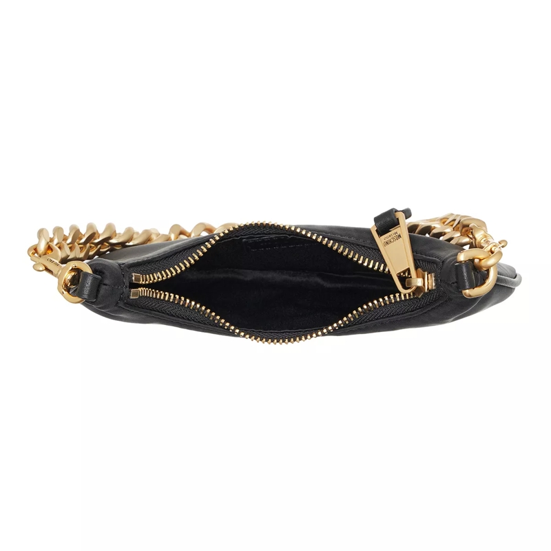Moschino Minitasche Lettering Nylon Clutch Fantasy Print Black(Image 5)