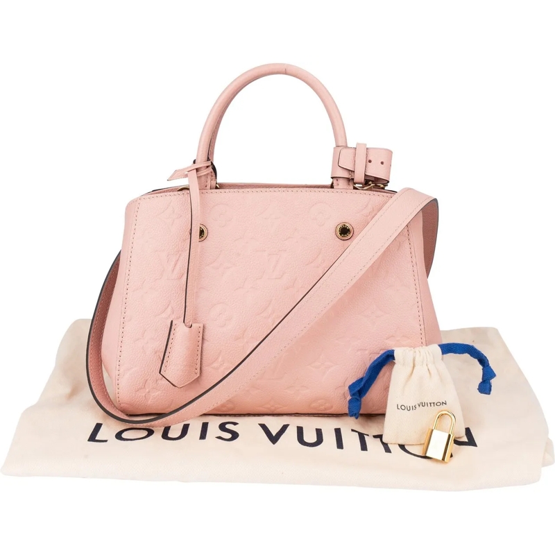 Louis Vuitton Tote Louis Vuitton Pink Empreinte Monogram Montaigne BB rot