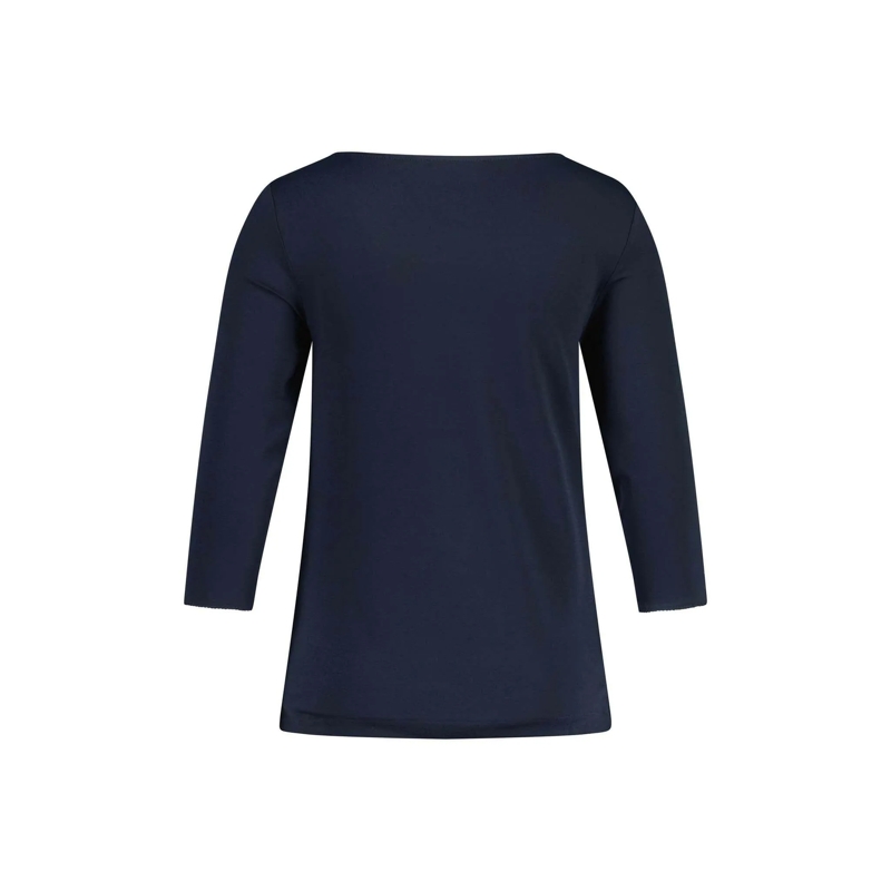 Kimmich Trikot T-shirt à manches 3/4 Shirt aus Viskose-Crêpe weiß(Image 2)