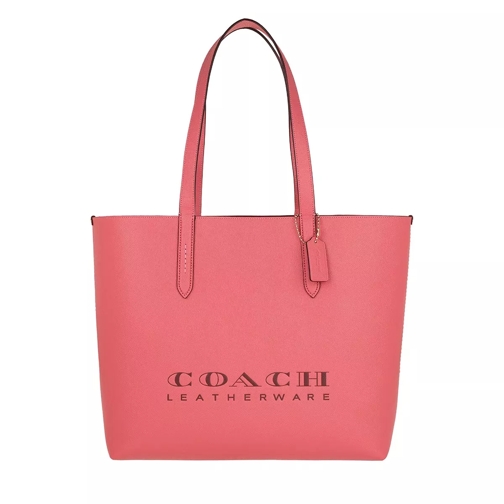Coach Crossgrain Leather Highline Tote Orchid Rymlig shoppingväska