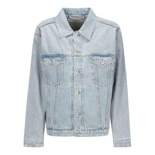 Paris Best Jeans-Jacken Denim Jacket With Spread Collar And Front Pockets Blue