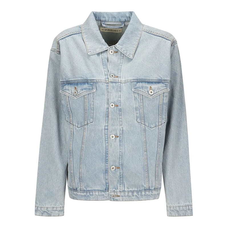 Paris Best Jeansjacke Denim Jacket With Spread Collar And Front Pockets Blue