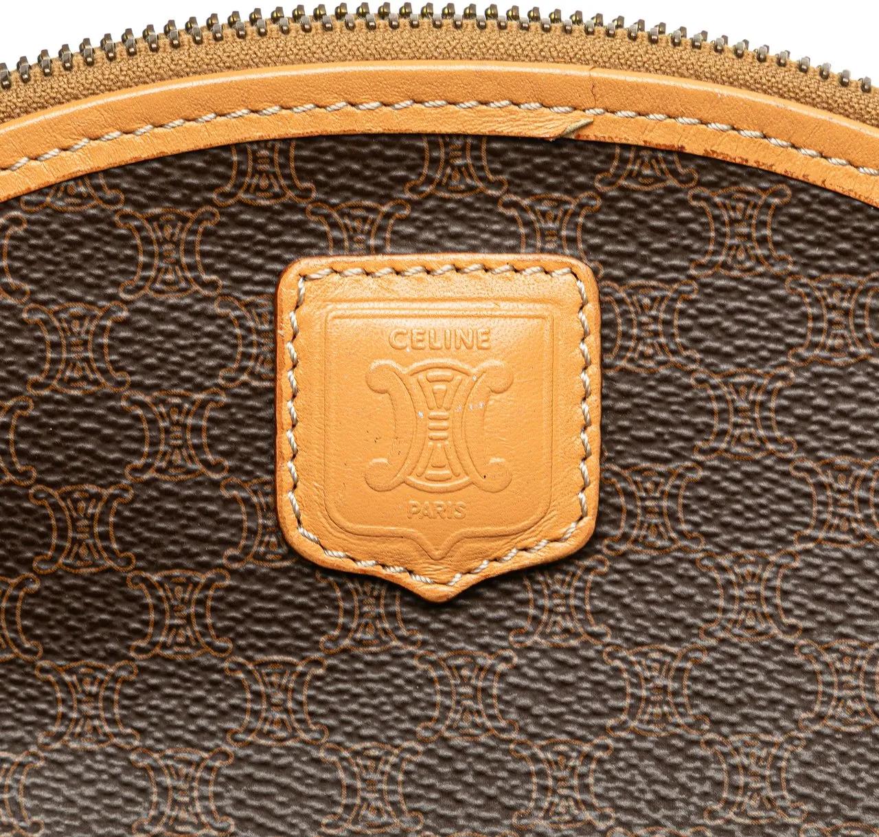 Thumbnail - Celine Kosmetiktaschen - Macadam Coated Canvas Pouch - Gr. unisize - in Braun - für Damen