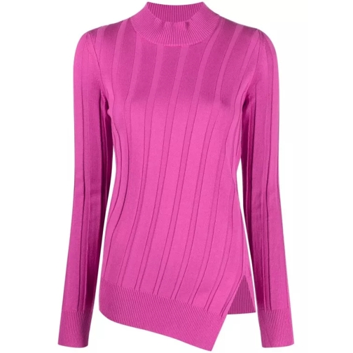 Stella McCartney Pink Asymmetric Rib Knit Sweater Pink 