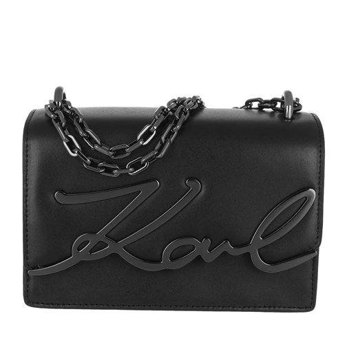 Karl Lagerfeld Signature Small Shoulder Bag Black/Gold Multi Crossbody Bag