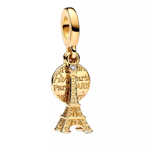 Pandora Pendant Engravable Eiffel Tower 14k gold-plated dangle  Golden