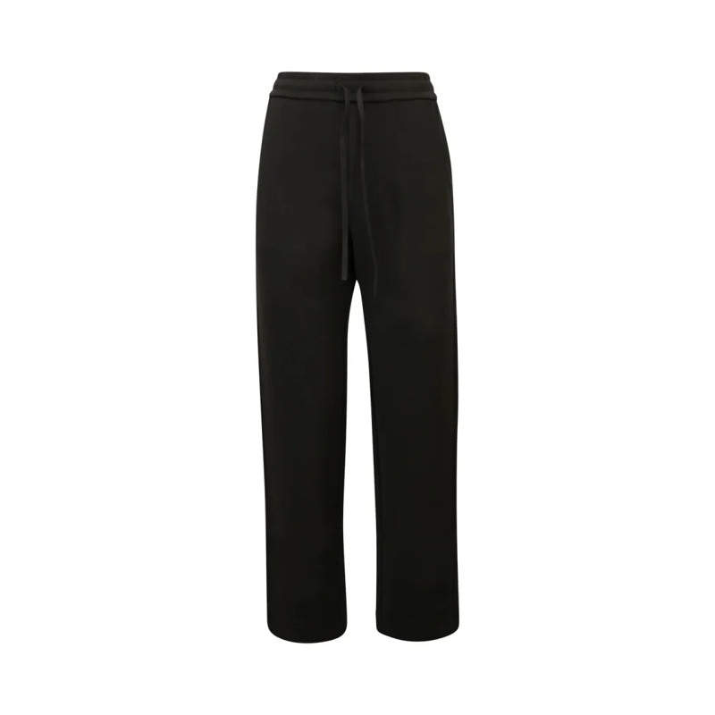 Max Mara  Straight-Leg Pants With Drawstring Waistband Black