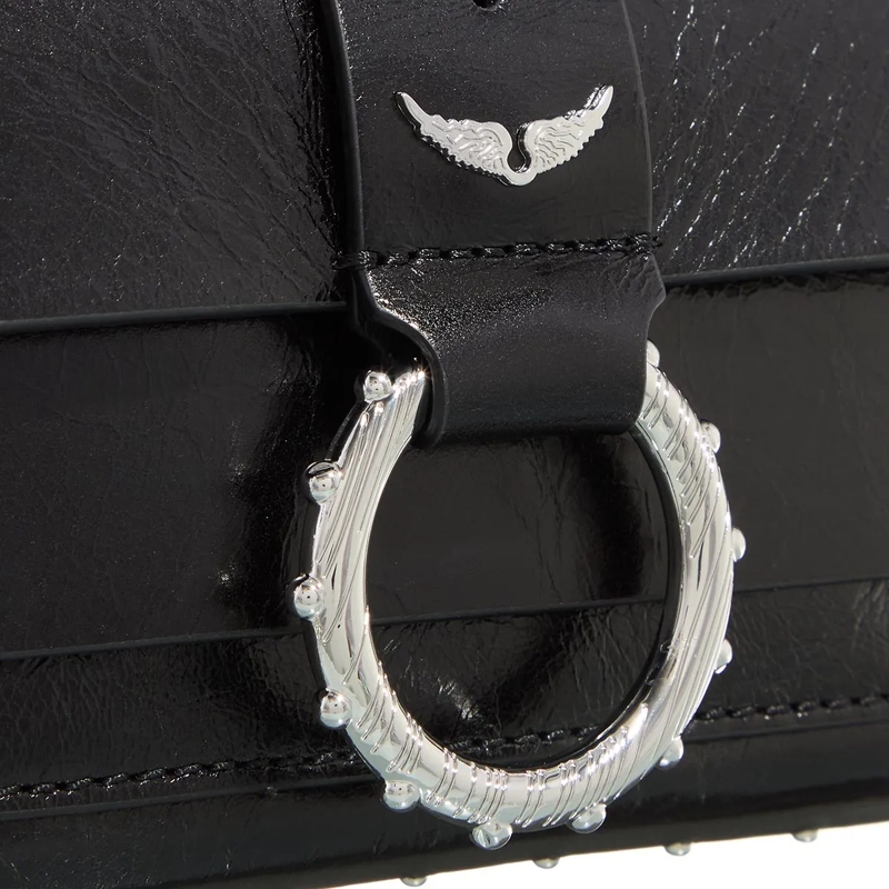 Zadig & Voltaire Wallet On A Chain Kate Wallet Vintage Patent Black(Image 4)