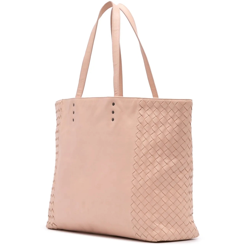 Bottega Veneta Shopper Intrecciato Tote rose