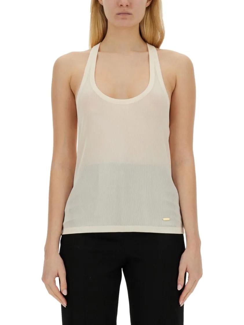 Thumbnail - Tom Ford - Viscose Tops. - Größe 40 - beige