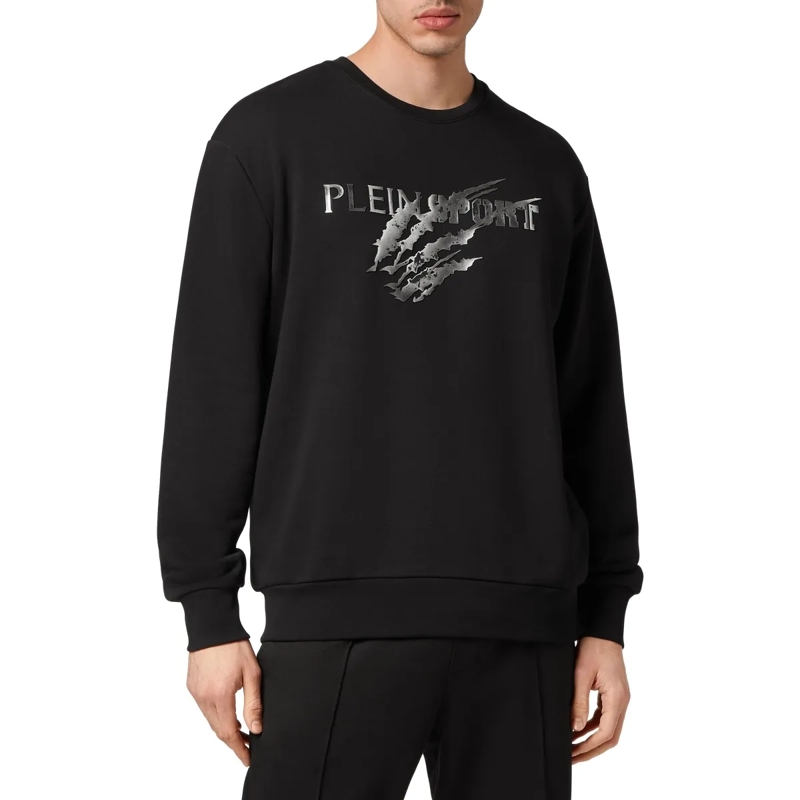 Plein Sport Top Sweatshirt Scratch schwarz(Image 3)