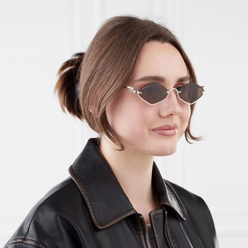 Gucci Sonnenbrille GG1604S-002 Gold-Gold-Brown(Image 2)