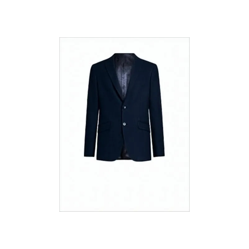 Etro Blazer Paisley-Lined Blue Jersey Jacket With Single-Butto Blue