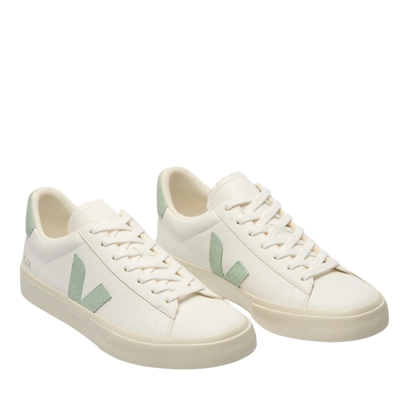 Veja Lage-top sneaker Campo Leather Extra White Matcha(Image 2)