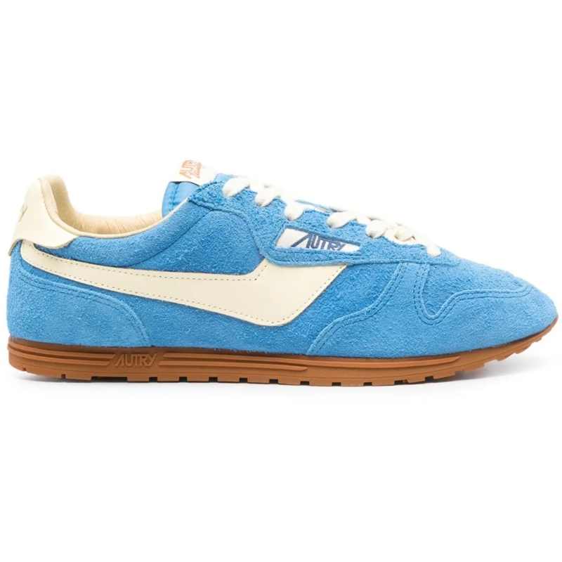 Autry International Low-Top-Sneaker Light Blue Suede Sneakers Blue