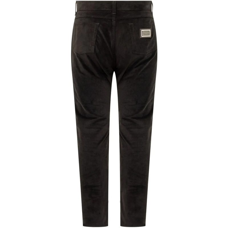 Dolce&Gabbana  Dolce & Gabbana Pantaloni in Velluto Uomo schwarz(Image 2)