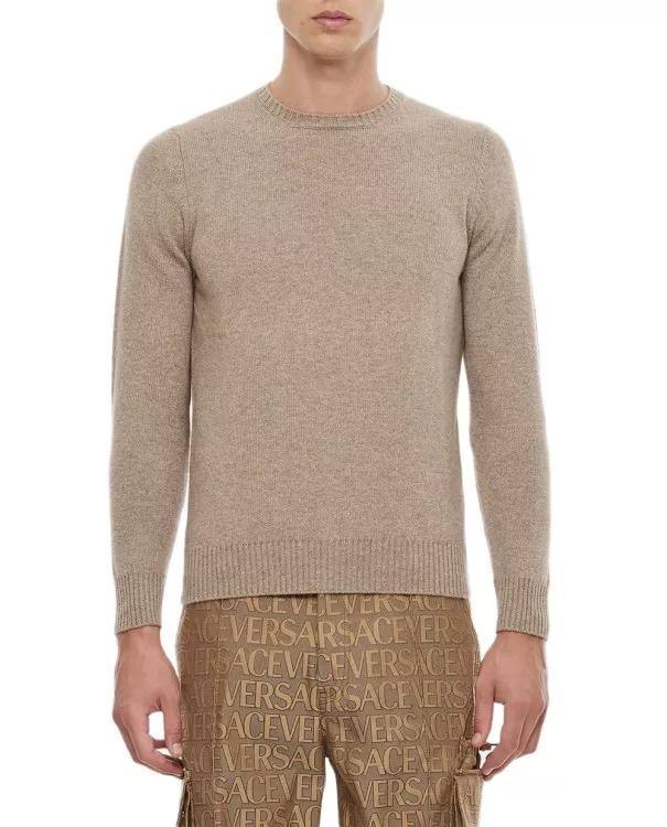 Drumohr - Crewneck Cashmere Sweater - Größe 48 - brown