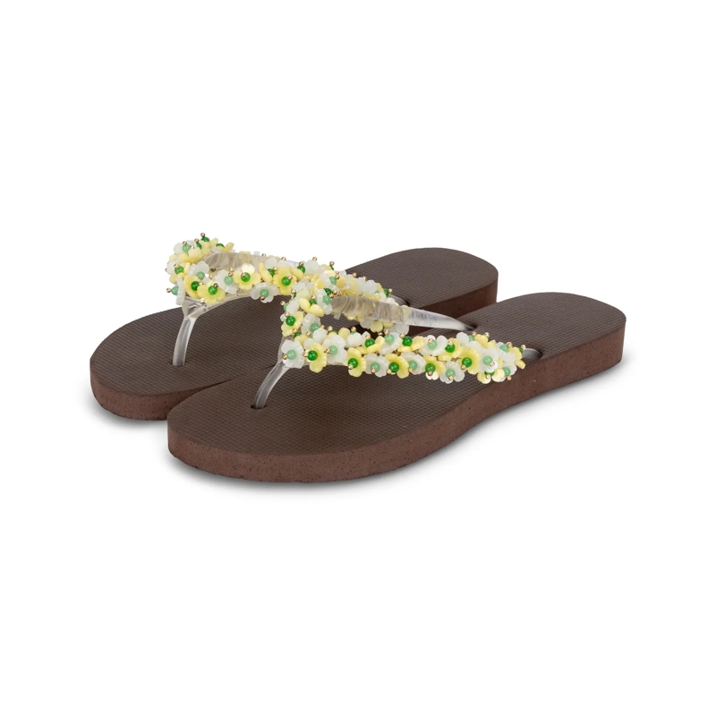 UZURII Flip Flops flip flop Tulum Bloom Yellow mocca(Image 14)
