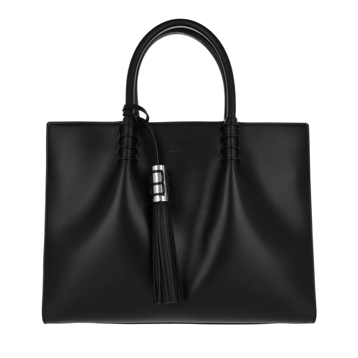 Tod's Medium Shopping Bag Black Draagtas