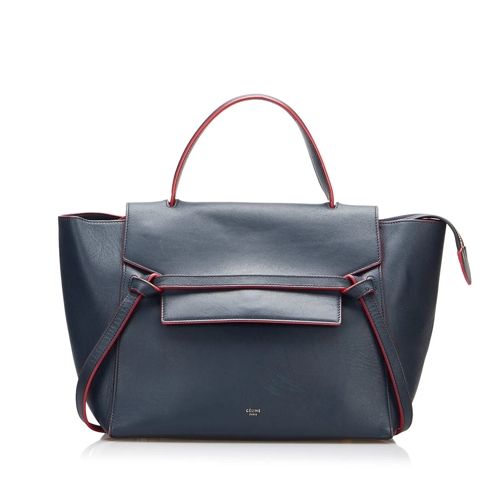 Celine Satchel 2014 Mini Belt Satchel blau