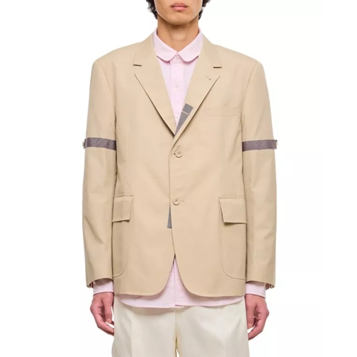 Thom Browne  Unstructured Straight Fit Jacket Neutrals