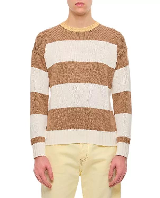 Drumohr - Stripe Crewneck Sweater - Größe 46 -