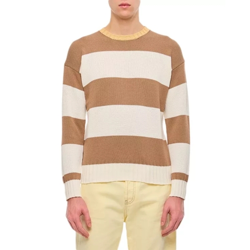 Drumohr Stripe Crewneck Sweater Neutrals 