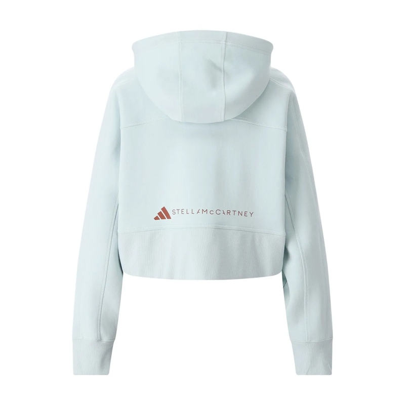 Adidas By Stella Mccartney Doudoune Cropped Sweatjacke blau(Image 3)