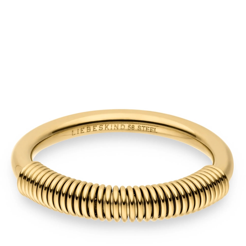 Liebeskind Berlin Ring Edelstahl Twist gold(Image 3)