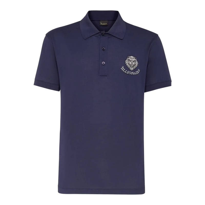 BILLIONAIRE Top Poloshirt Lion dunkel-blau