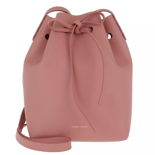Mansur Gavriel Mini Bucket Bag Leather Pink Buideltas