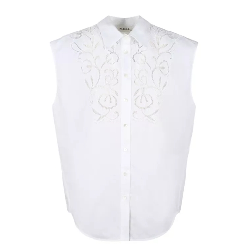 P.A.R.O.S.H. Canyox Lace Embroidery Shirt White 