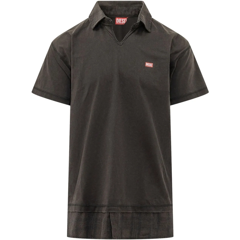 Diesel Polo Polo a Maniche Corte dunkelgrau