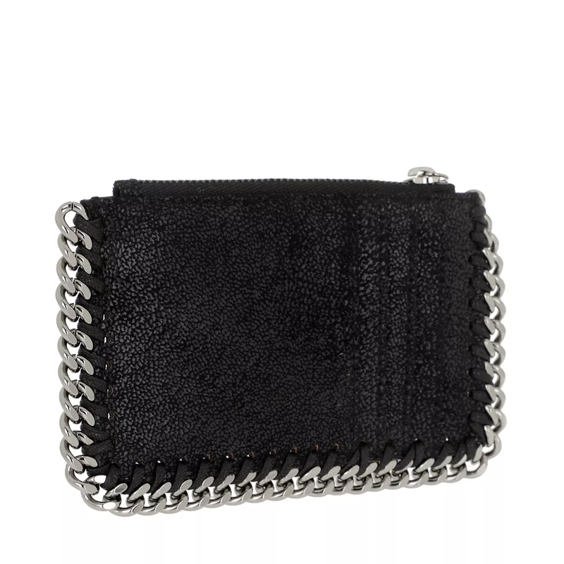 Stella McCartney Münzportemonnaie Falabella Card Case Leather Black(Image 3)